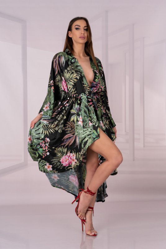 Szlafrok Atenna Aquareel Collection Print LivCo Corsetti Fashion rozmiar - ONE SIZE