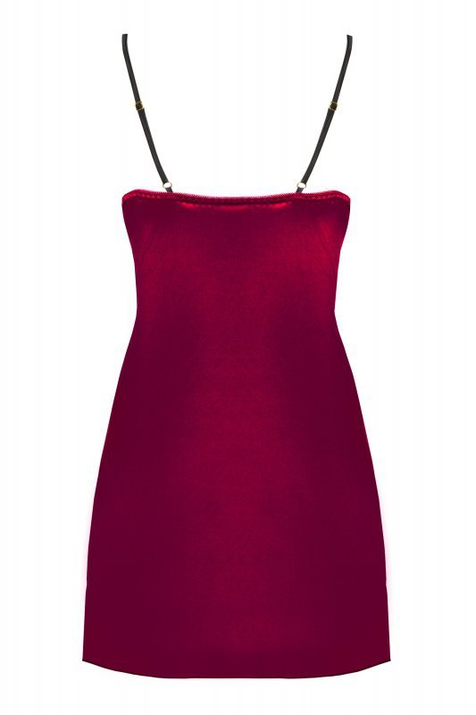 Zmysłowa Koszulka Damska Jusona Cllaret Burgundy Bordowy Collection LivCo Corsetti Fashion rozmiar - S/M