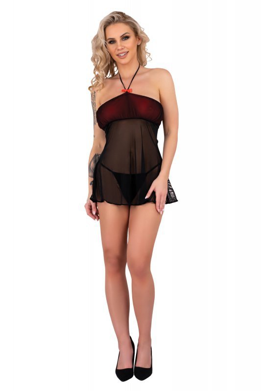 Zmyslowa Koszulka Damska Febrenn Black Czarny LivCo Corsetti Fashion rozmiar - L/XL