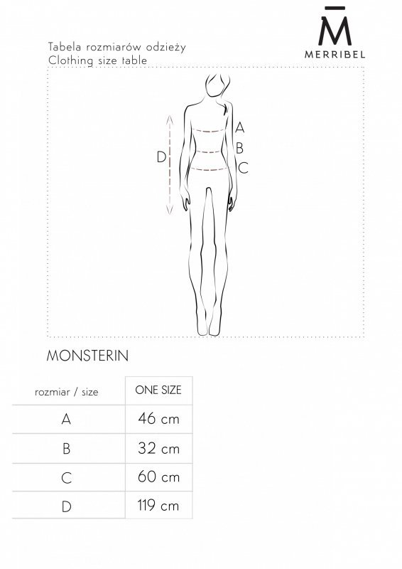 Sukienka Monsterin rozmiar - ONE SIZE