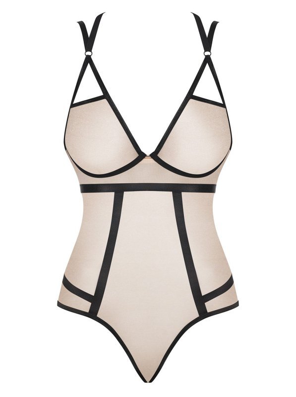 Body Nudelia Beżowo-Czarne