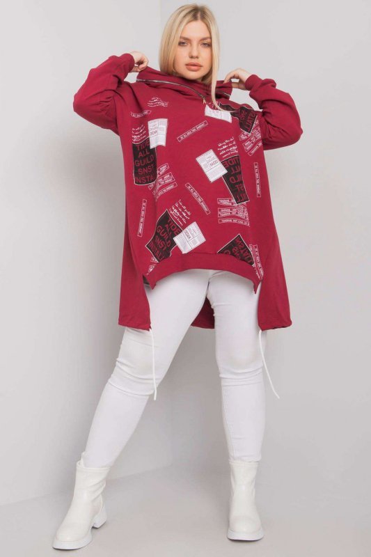 Bluza Damska Model RV-BL-7217.79P Bordo - Relevance