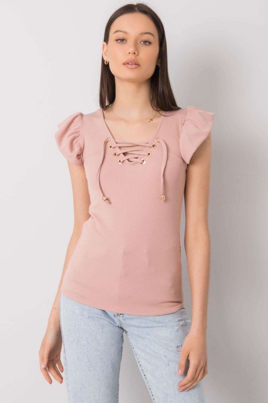 Bluzka Model DHJ-BZ-13301.34P Light Pink - Italy Moda Hurtownia odzieży on-line, moda damska, bielizna i obuwie dla kobiet - Mat