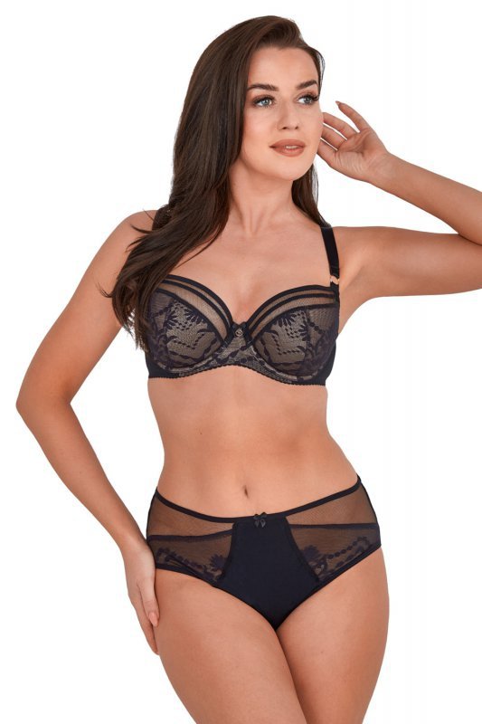 Biustonosz Semi-Soft Model 1191 Bice Black - Gaia