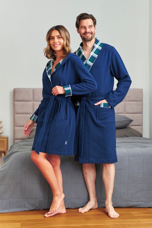 Doctornap Szlafrok męski SMW 7366 navy blue