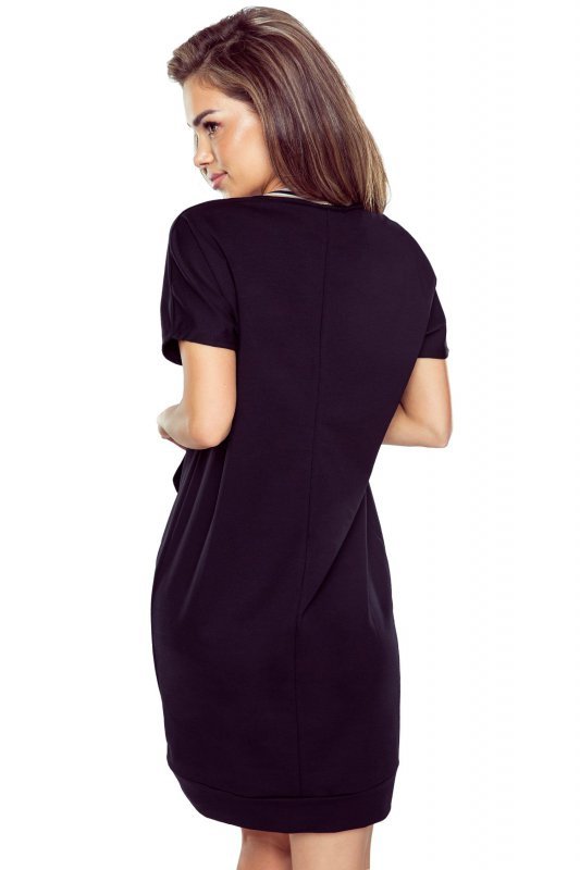 Eldar Koszula nocna tunika Fleur czarna