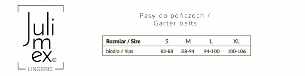 Julimex Pas do pończoch Iris biały