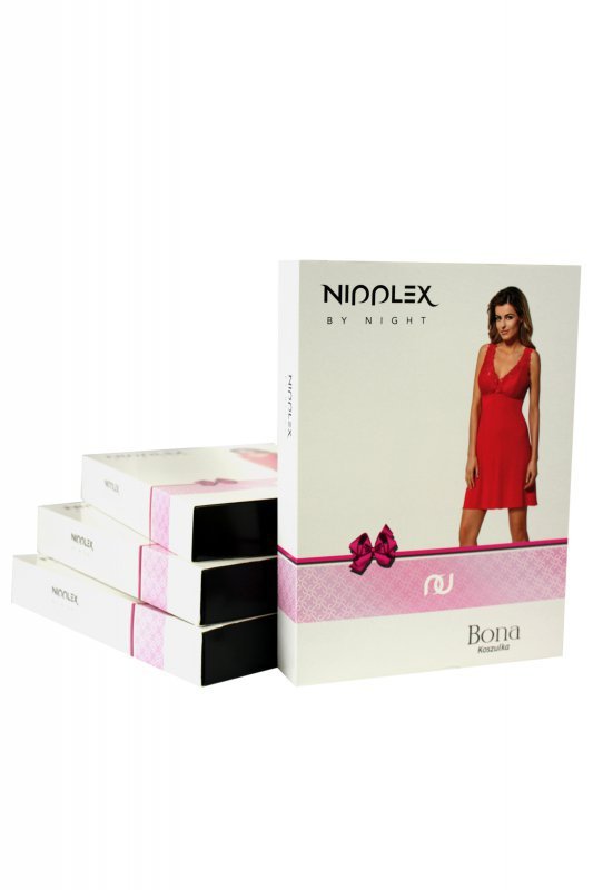 Nipplex Nipplex koszula nocna Bona czarna plus