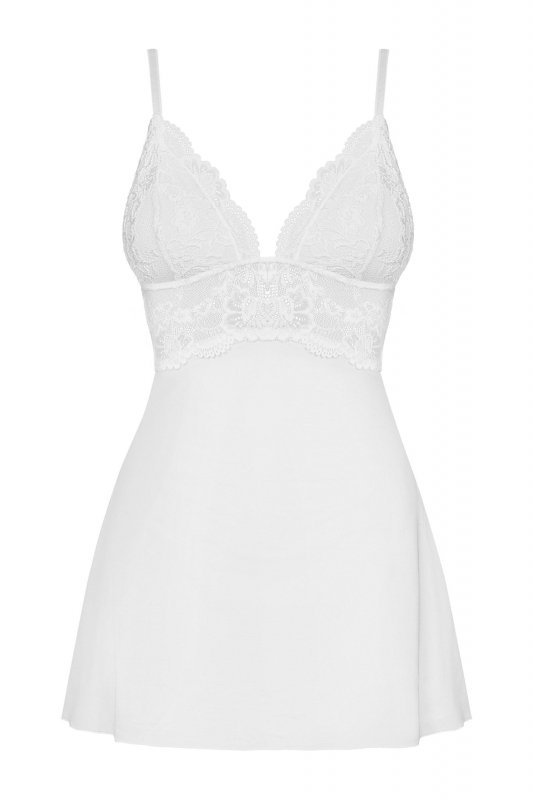 Obsessive Babydoll i stringi 810-BAB-2 białe