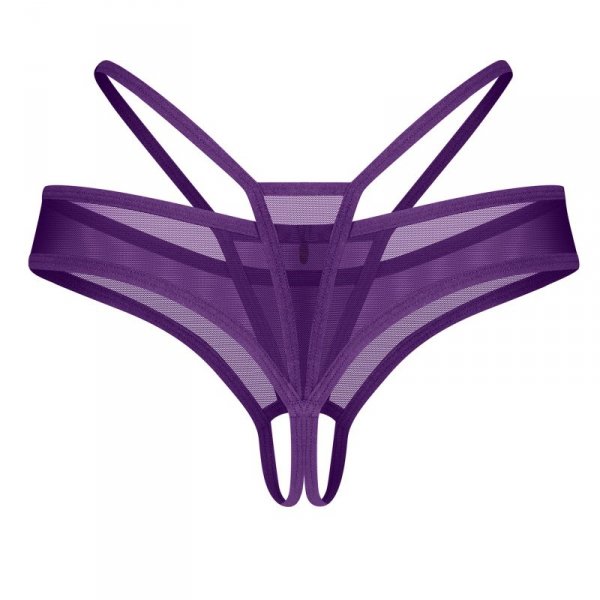 Obsessive Figi stringi otwarte Vibres purple
