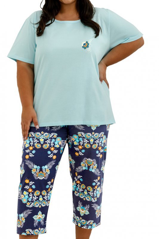 Taro Piżama damska Kristen 3366 01 niebieska
