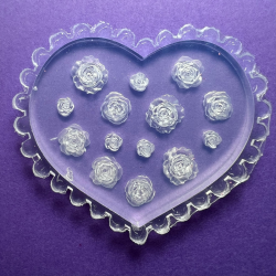 3D Silikonform – Rosenmotiv nr 2