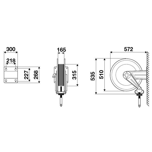 Bęben automatyczny INOX - 700 bar - 30 m