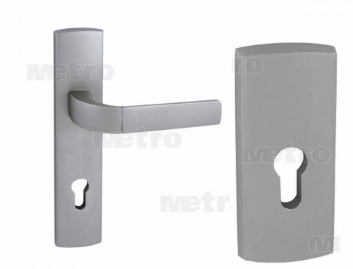 StalProdukt Drzwi Zewnętrzne Stalowe 55 mm grubości  T20SO Reflex/Witraż  Orzech