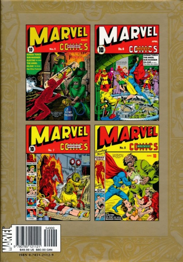 MARVEL MASTERWORKS GOLDEN AGE MARVEL COMICS VOL 02 HC [STANDARD] [9780785121121]