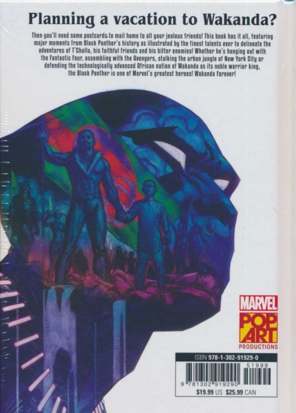BLACK PANTHER POSTCARD BOOK HC [9781302919290]