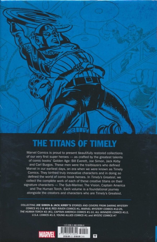 TIMELYS GREATEST THE GOLDEN AGE SIMON AND KIRBY OMNIBUS HC [STANDARD] [9781302919344] **promocja TOMY**