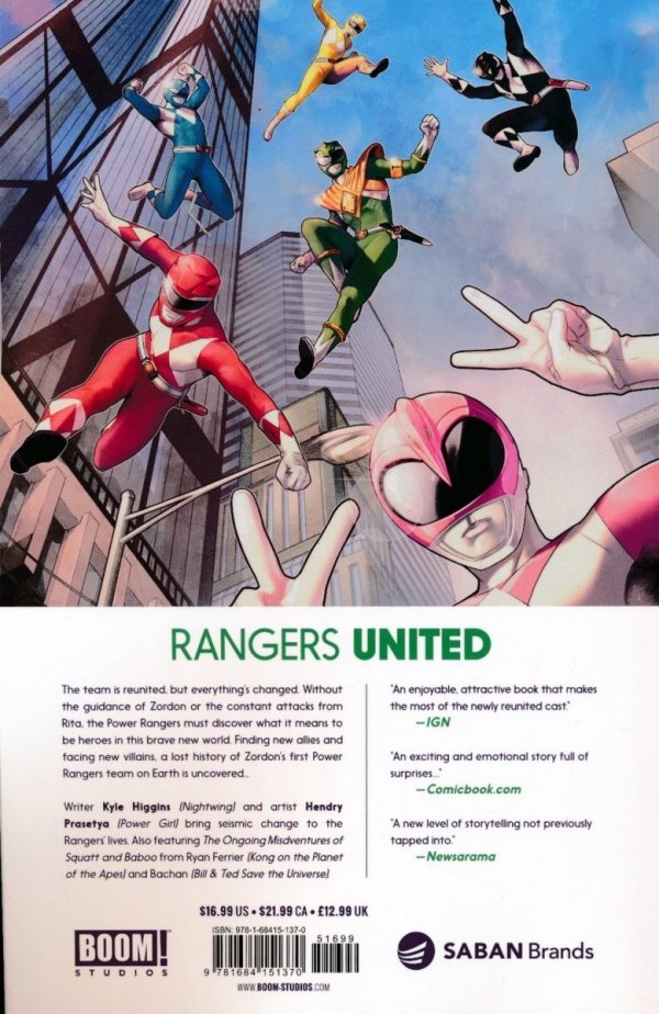 MIGHTY MORPHIN POWER RANGERS VOL 05 TP [9781684151370]