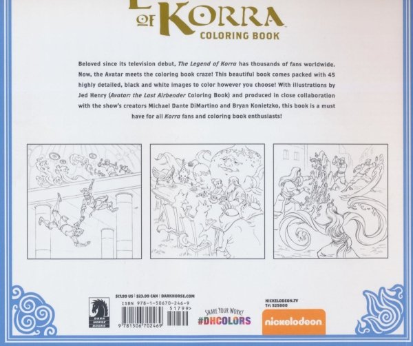 LEGEND OF KORRA COLORING BOOK TP [9781506702469]