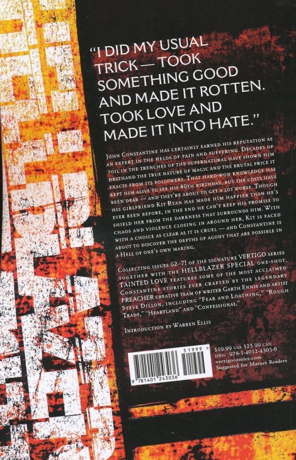 JOHN CONSTANTINE HELLBLAZER VOL 07 TAINTED LOVE TP [9781401243036]