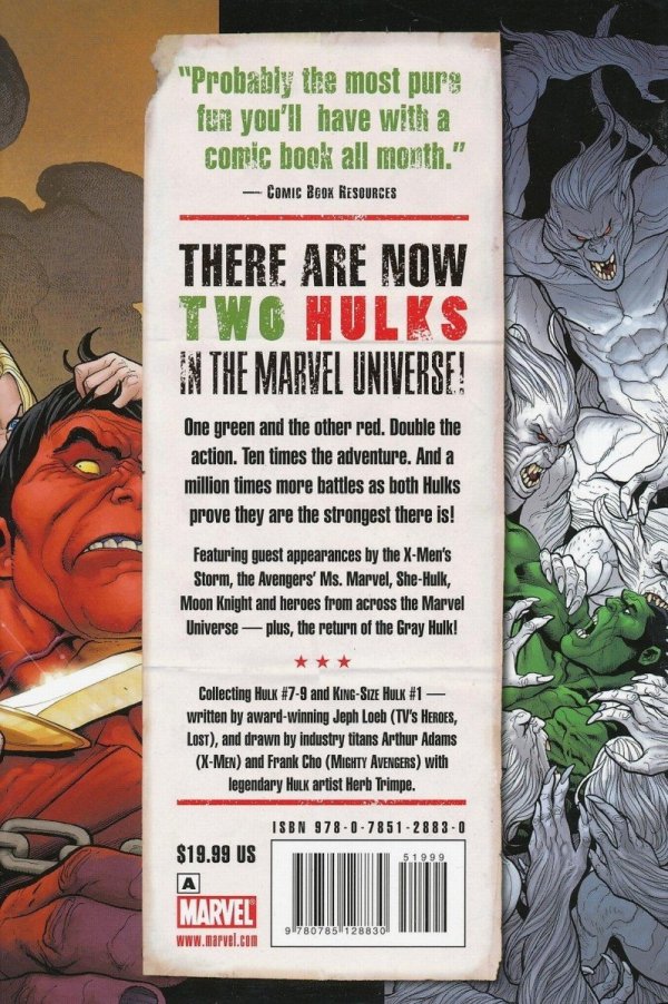 HULK VOL 02 RED AND GREEN HC [STANDARD] [9780785128830]