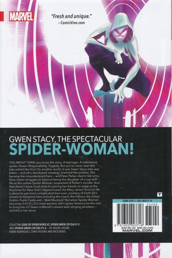 SPIDER-GWEN VOL 01 HC [9781302903718] **promocja TOMY**