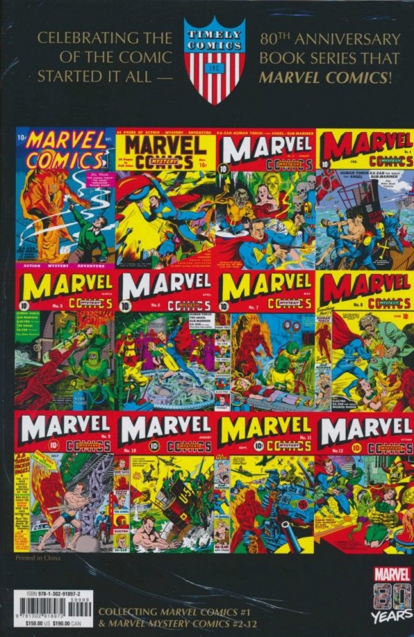 GOLDEN AGE MARVEL COMICS OMNIBUS VOL 01 HC [STANDARD] [9781302918972] **promocja TOMY**