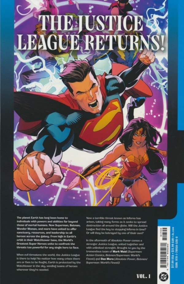JUSTICE LEAGUE UNLIMITED VOL 01 INTO THE INFERNO TP [9781799505280]