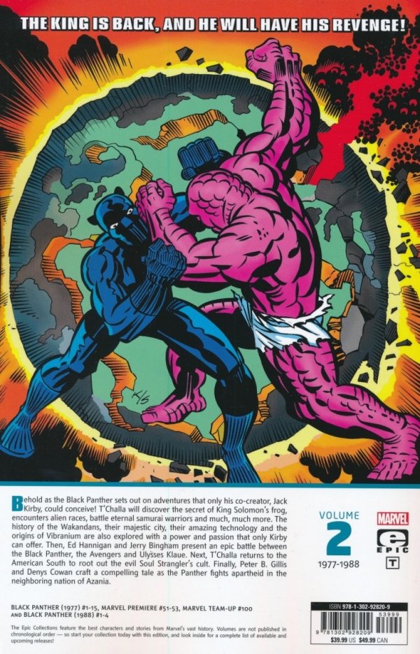 BLACK PANTHER EPIC COLLECTION REVENGE OF THE BLACK PANTHER TP [9781302928209]