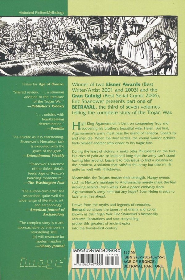 AGE OF BRONZE VOL 03A BETRAYAL PART ONE TP [9781582407555] **promocja TOMY**