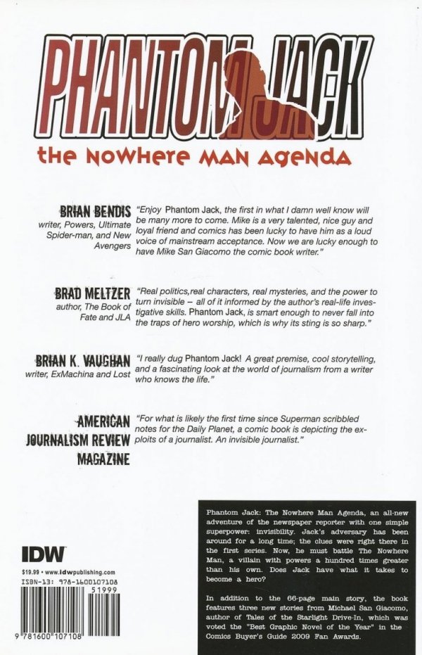 PHANTOM JACK THE NOWHERE MAN AGENDA TP [9781600107108]