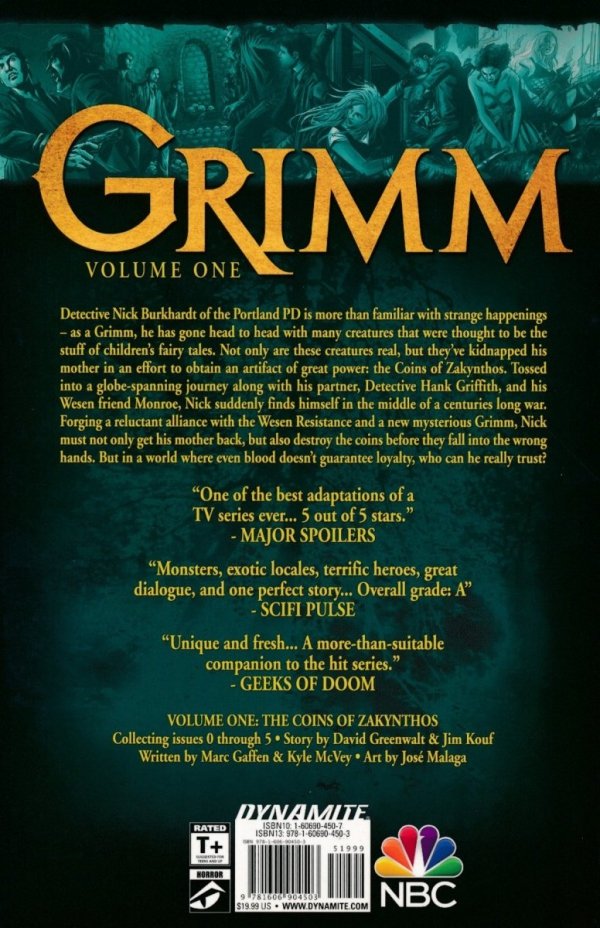 GRIMM VOL 01 THE COINS OF ZAKYNTHOS TP [9781606904503] **PROMOCJA SUPER SALE**