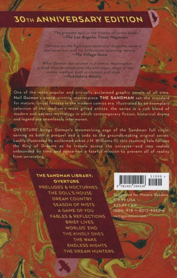 SANDMAN OVERTURE TP [9781401294526]