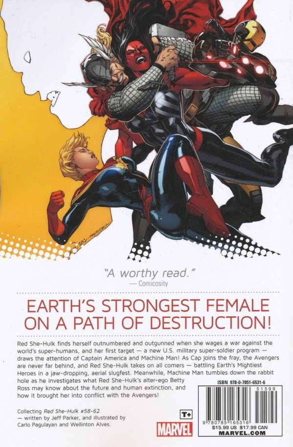 RED SHE-HULK VOL 01 HELL HATH NO FURY TP [9780785165316] **promocja TOMY**