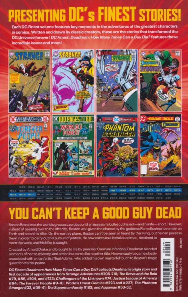 DC FINEST DEADMAN HOW MANY TIMES CAN A GUY DIE TP [9781799507710]