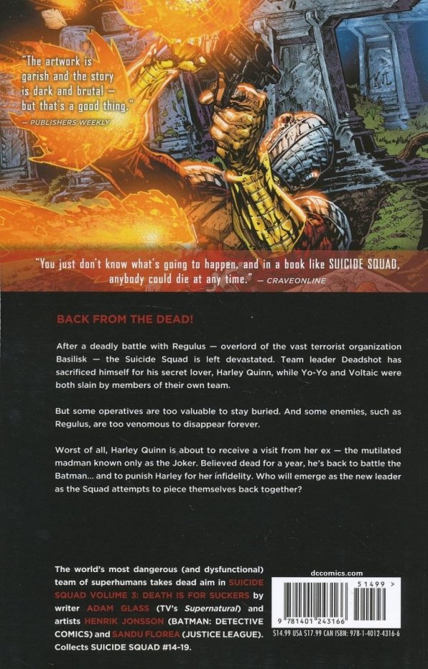 SUICIDE SQUAD VOL 03 DEATH IS FOR SUCKERS TP [9781401243166]