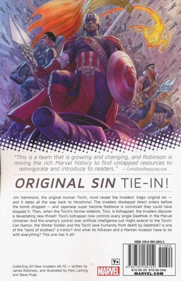 ALL-NEW INVADERS VOL 02 ORIGINAL SIN TP [9780785189152]