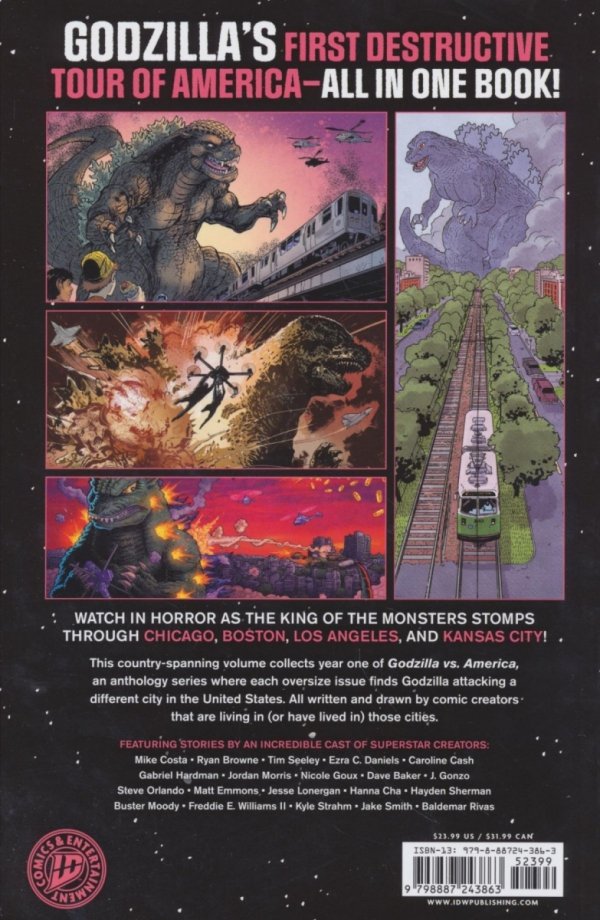 GODZILLA VS AMERICA BOSTON CHICAGO KANSAS CITY LOS ANGELES TP [9798887243863]