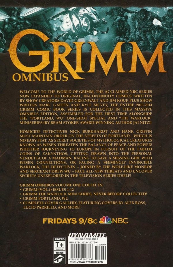 GRIMM OMNIBUS VOL 01 TP [9781524100766] **promocja TOMY**