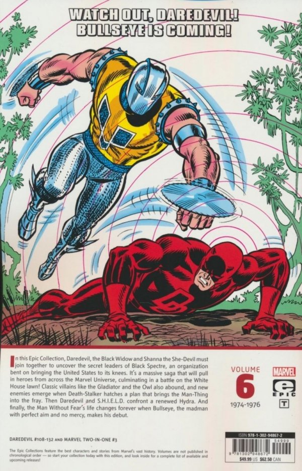DAREDEVIL EPIC COLLECTION WATCH OUT FOR BULLSEYE TP [9781302948672]