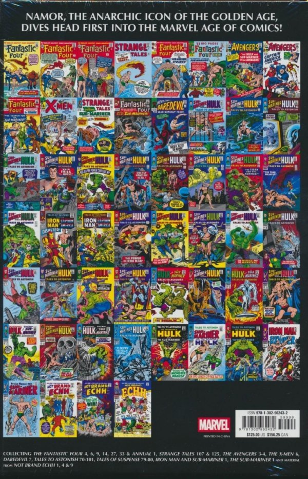 NAMOR THE SUB-MARINER OMNIBUS VOL 01 HC [STANDARD] [9781302962432]