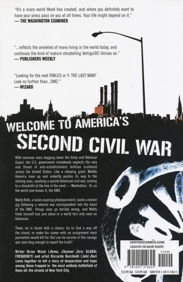 DMZ VOL 01 ON THE GROUND TP [9781401210625]