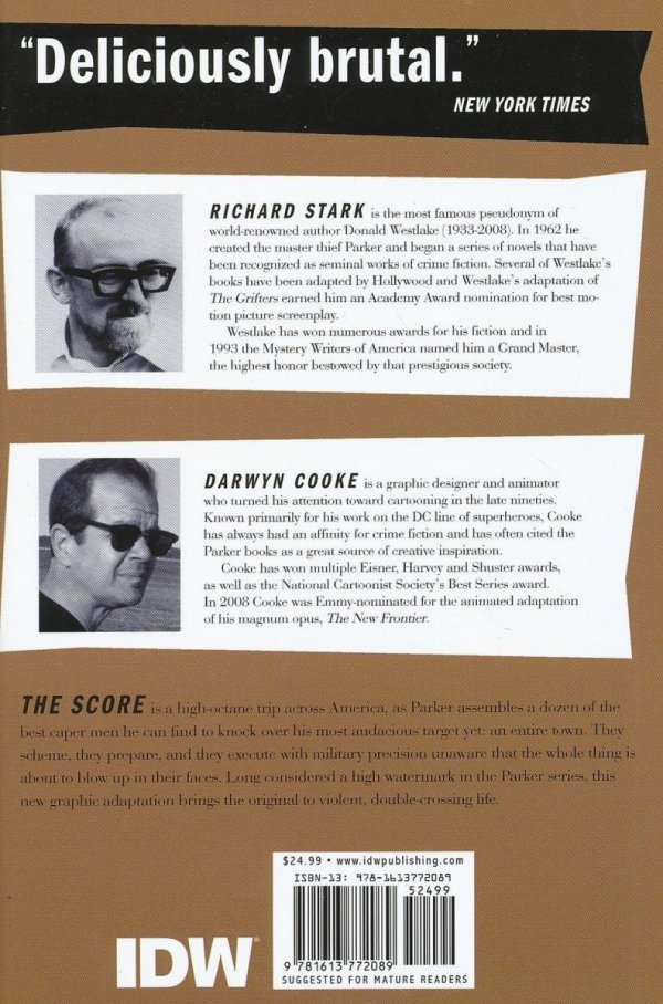 RICHARD STARKS PARKER VOL 03 THE SCORE HC [9781613772089] **promocja TOMY**