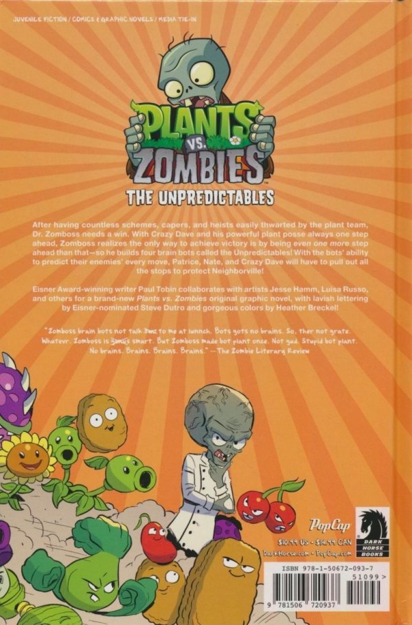 PLANTS VS ZOMBIES UNPREDICTABLES HC [9781506720937]