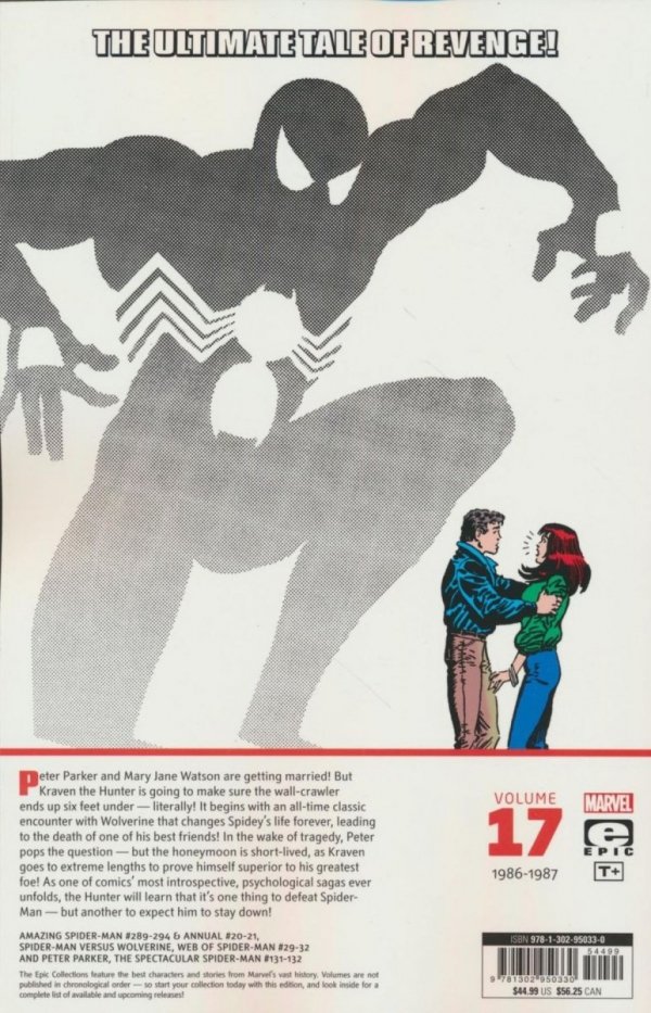 AMAZING SPIDER-MAN EPIC COLLECTION KRAVENS LAST HUNT TP [9781302950330]