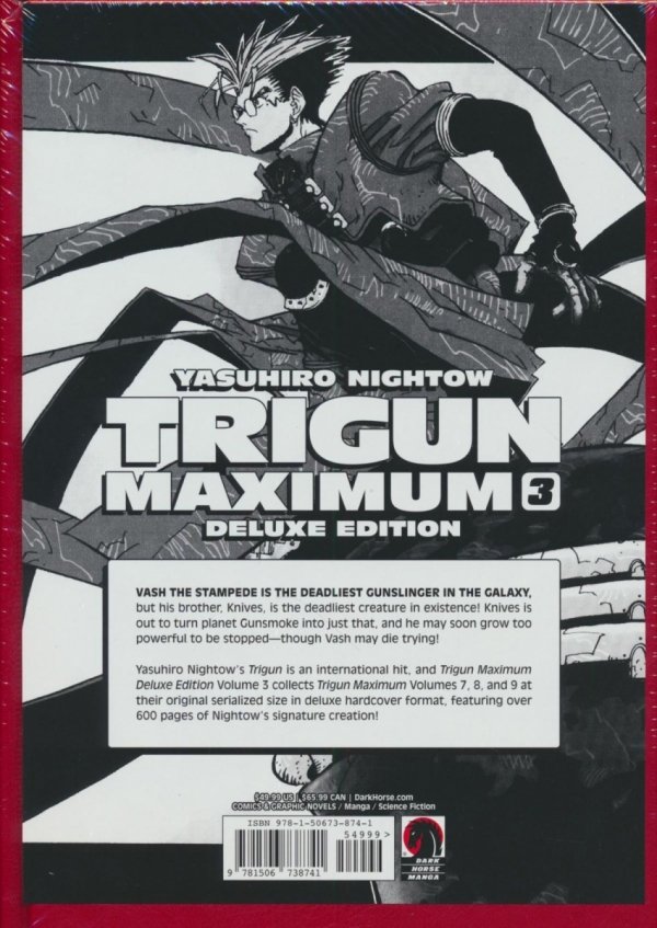 TRIGUN MAXIMUM DELUXE EDITION VOL 03 HC [9781506738741] **promocja TOMY**