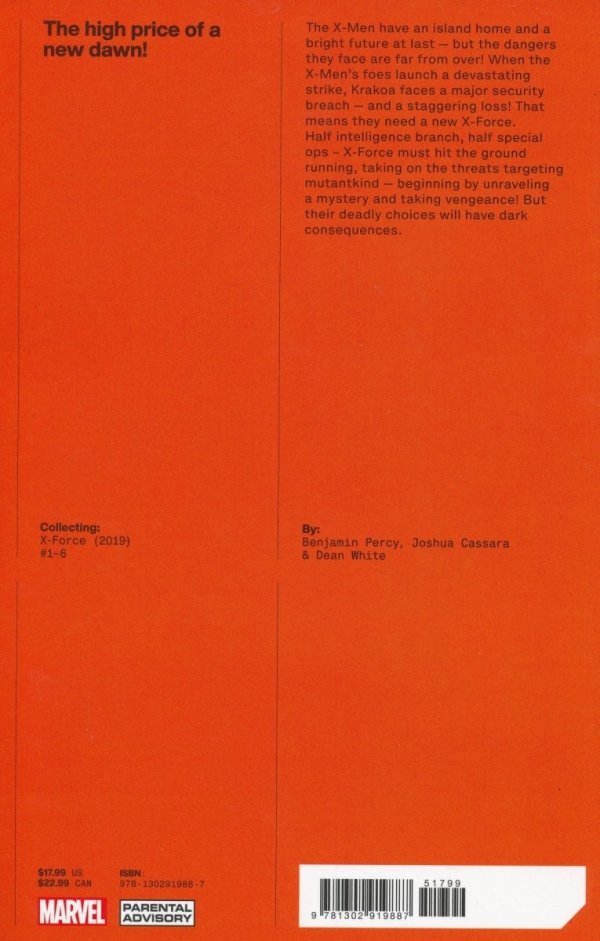 X-FORCE BY BENJAMIN PERCY VOL 01 TP [9781302919887]