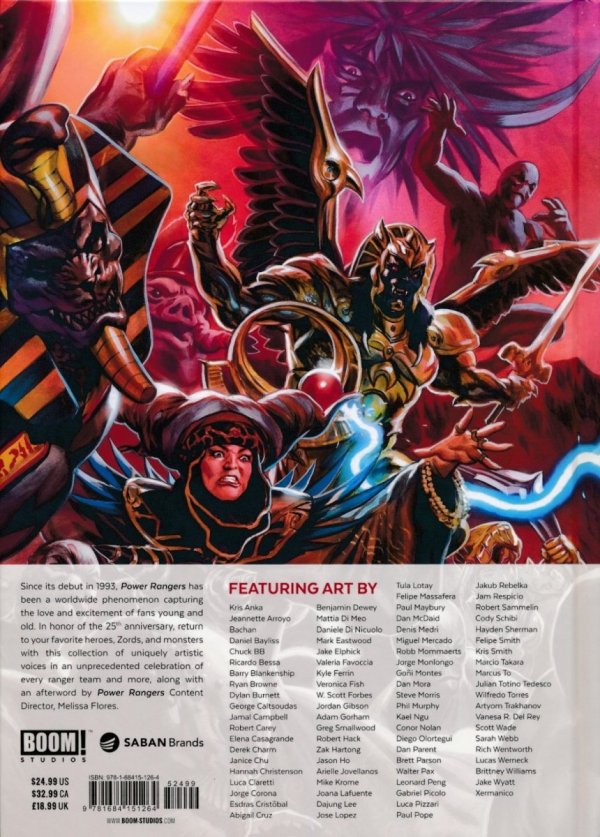 POWER RANGERS ARTIST TRIBUTE HC [9781684151264]
