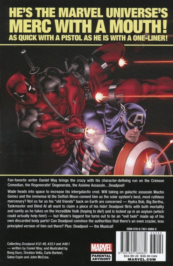 DEADPOOL THE COMPLETE COLLECTION BY DANIEL WAY VOL 03 TP [9780785188889] **promocja TOMY**