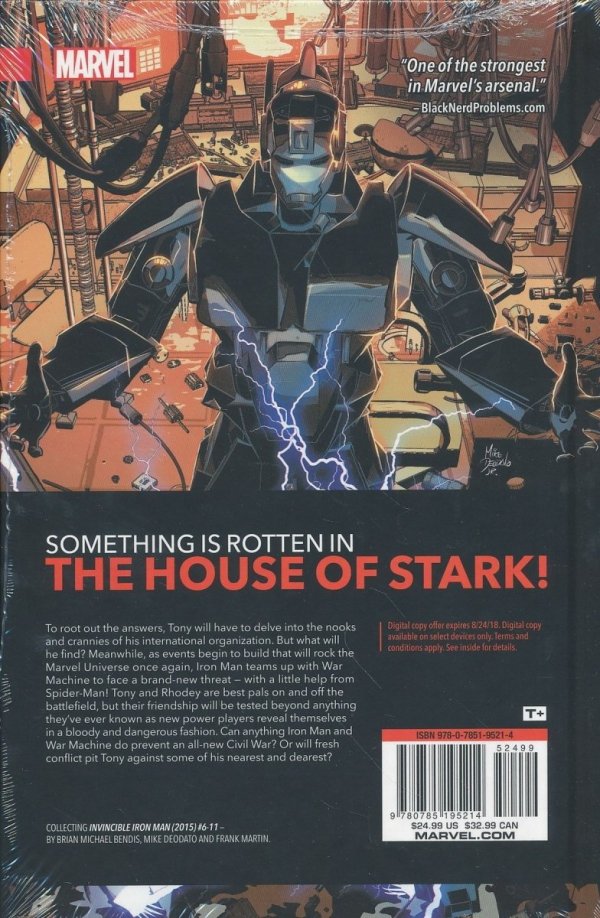 INVINCIBLE IRON MAN VOL 02 THE WAR MACHINES HC [9780785195214]